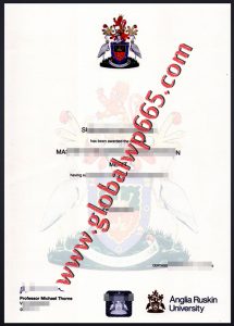fake Anglia Ruskin University degree certificate