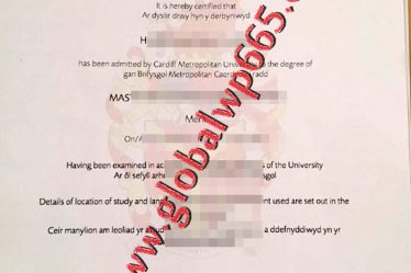 buy Cardiff Metropolitan University degree certificate