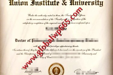 fake Union Institute & University degree certificate