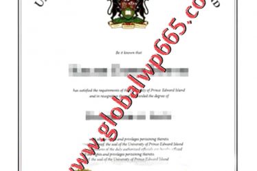 fake University of Prince Edward Island degree certificate