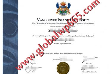 fake Vancouver Island University degree certificate