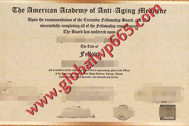 American Academy of Anti-aging Medicine certificate