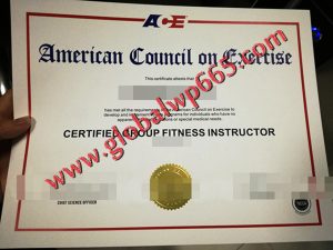 American Council on Exercise diploma
