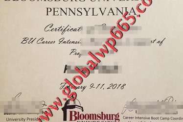 Bloomsburg University of Pennsylvania diploma