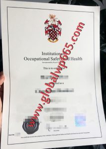 Institution of Occupational Safety and Health Association degree certificate