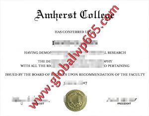 buy Amherst College degree certificate