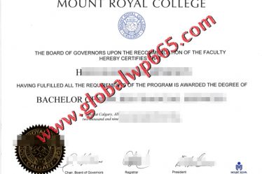 buy Mount Royal College degree certificate