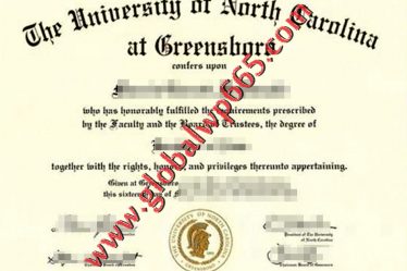 University of North Carolina at Greensboro degree certificate