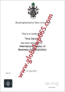 Buckinghamshire New University degree certificate