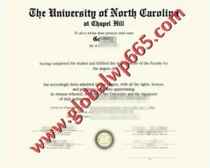 fake University of North Carolina at Chapel Hill degree certificate