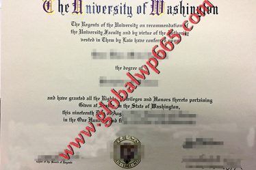 fake University of Washington degree certificate