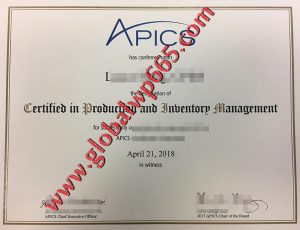 fake APICS certificate