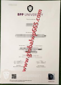 BPP University degree certificate