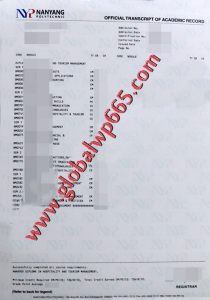 NanYang Polytechnic fake transcript