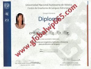 Universidad Nacional Autónoma de México degree certificate