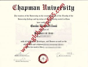 buy Chapman University certificate