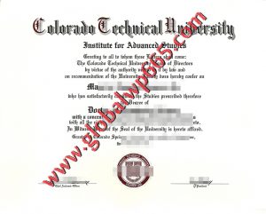buy Colorado Technical University degree certificate