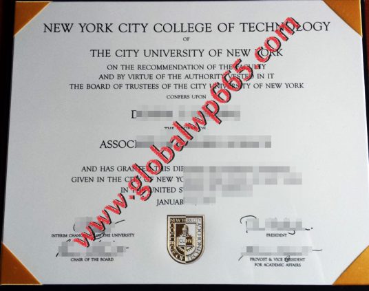 fake New York City College of Technology degree
