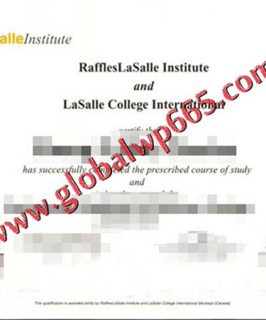 buy Raffles Lasalle Institute degree certificate