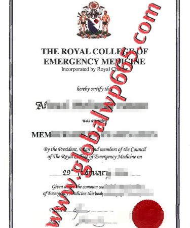 buy Royal College of Emergency Medicine certificate