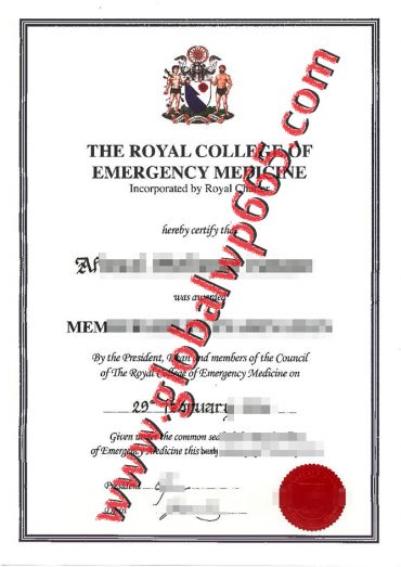 buy Royal College of Emergency Medicine certificate